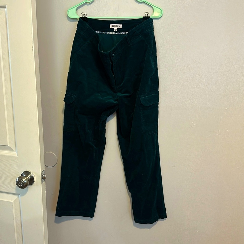 Nanette Leopore green corduroys